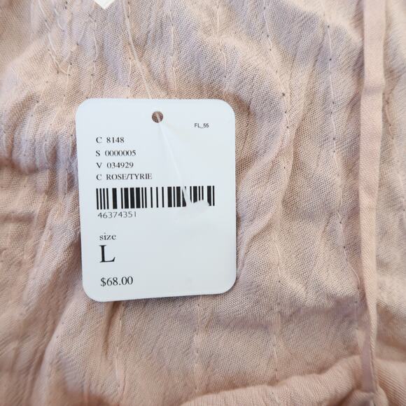 Free People Free Fly Light Pink Beaded Cami Tank Top Large NWT - Picture 6 of 8